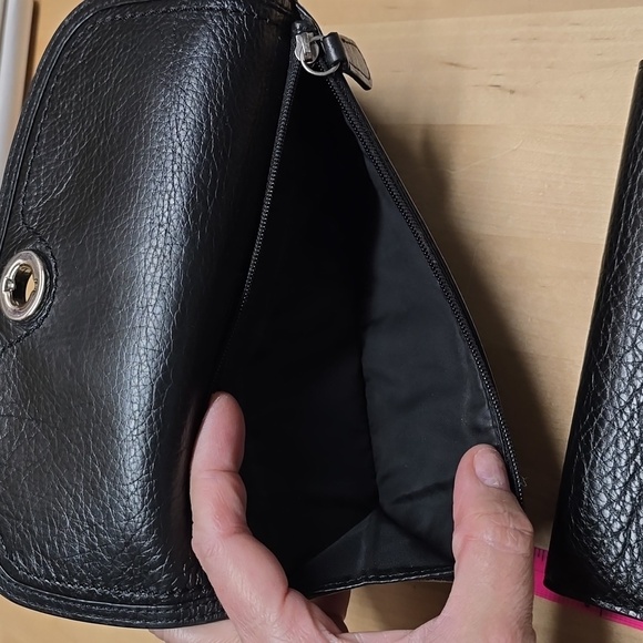 {Coach} Park Leather Turn lock Slim Envelope Wallet & Checkbook Holder - Picture 6 of 13